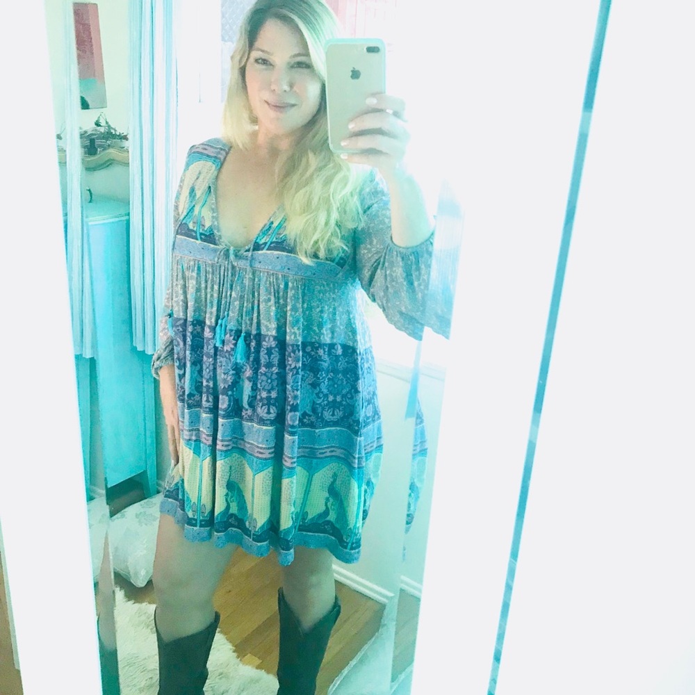 SPELL Xanadu Boho Mini Dress Large